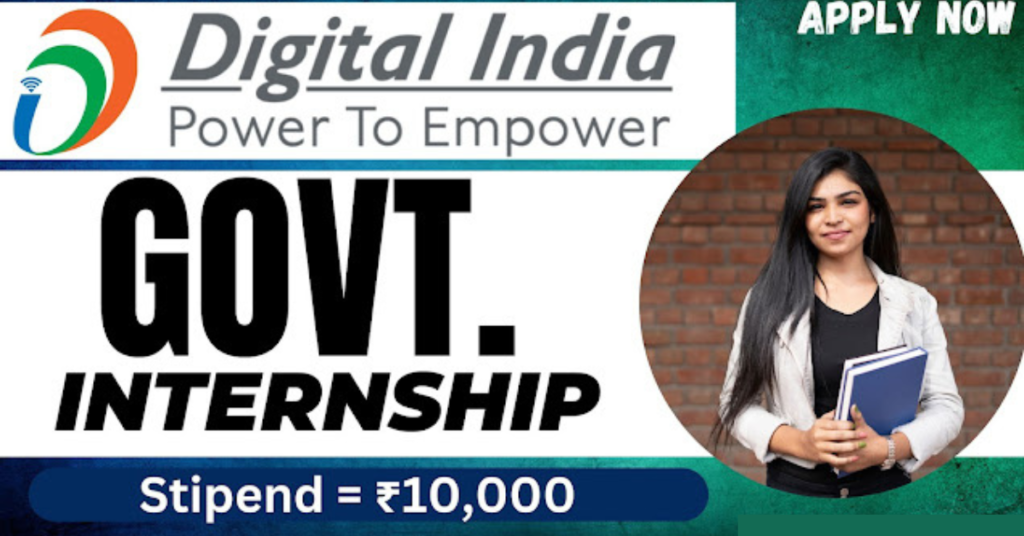 Meity Digital India Internship 2024 Stipend 10K/Month job seekers