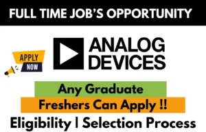 Analog devices Company Top Hire 2025 for Freshers