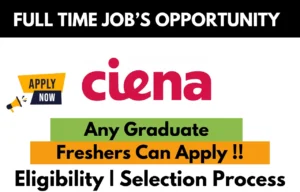 Ciena Off Campus Recruitment 2025 for Freshers – Apply Now