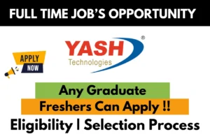 YASH Technologies is hiring for various positions; Yash Technologies seeks fresh talent for 2025 recruitment. Apply now!