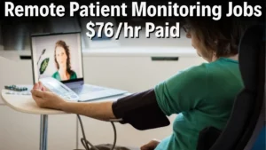 Remote patient monitoring jobs 2025 – Work from home healthcare role paying $76/hr without a degree