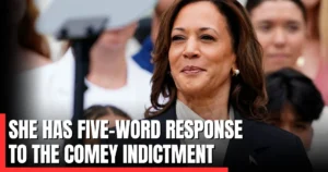 Kamala Harris has a five-word response to the Comey indictment