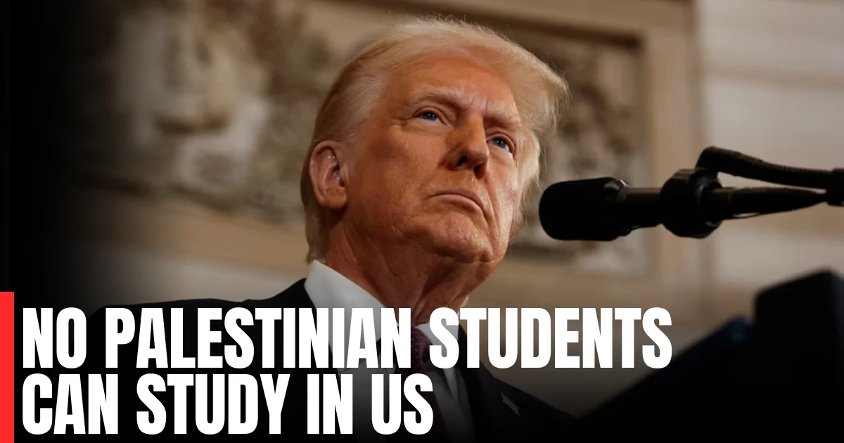 no Palestinian students can study in US