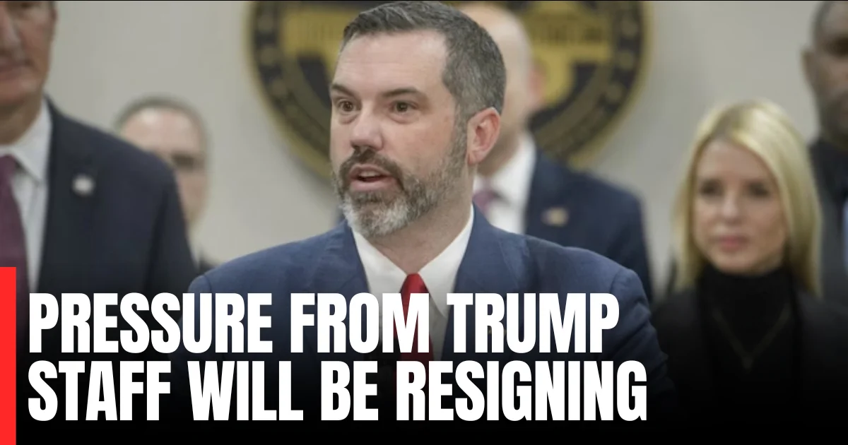 pressure from Trump staff he will be resigning