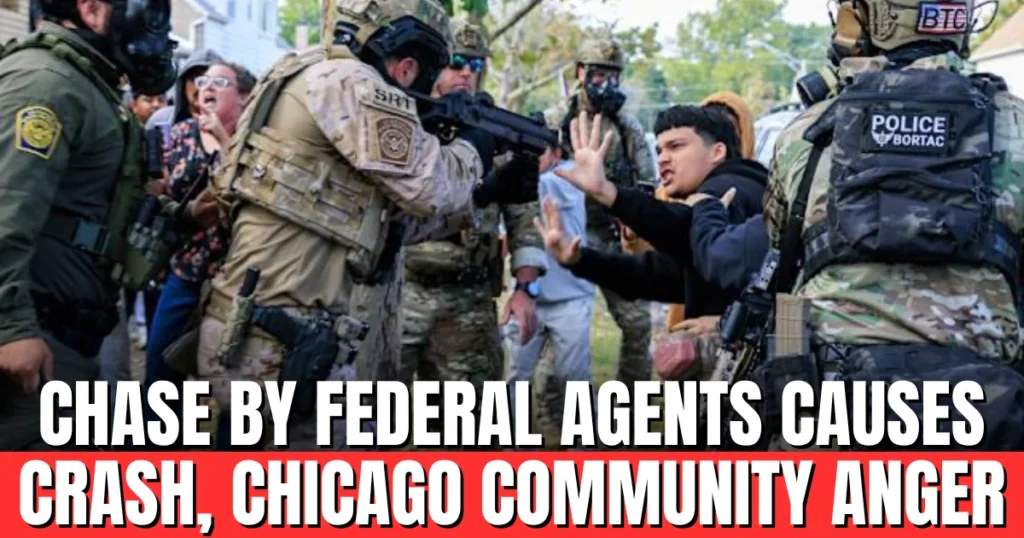 Chase by Federal Agents Causes Crash, Chicago Community Anger