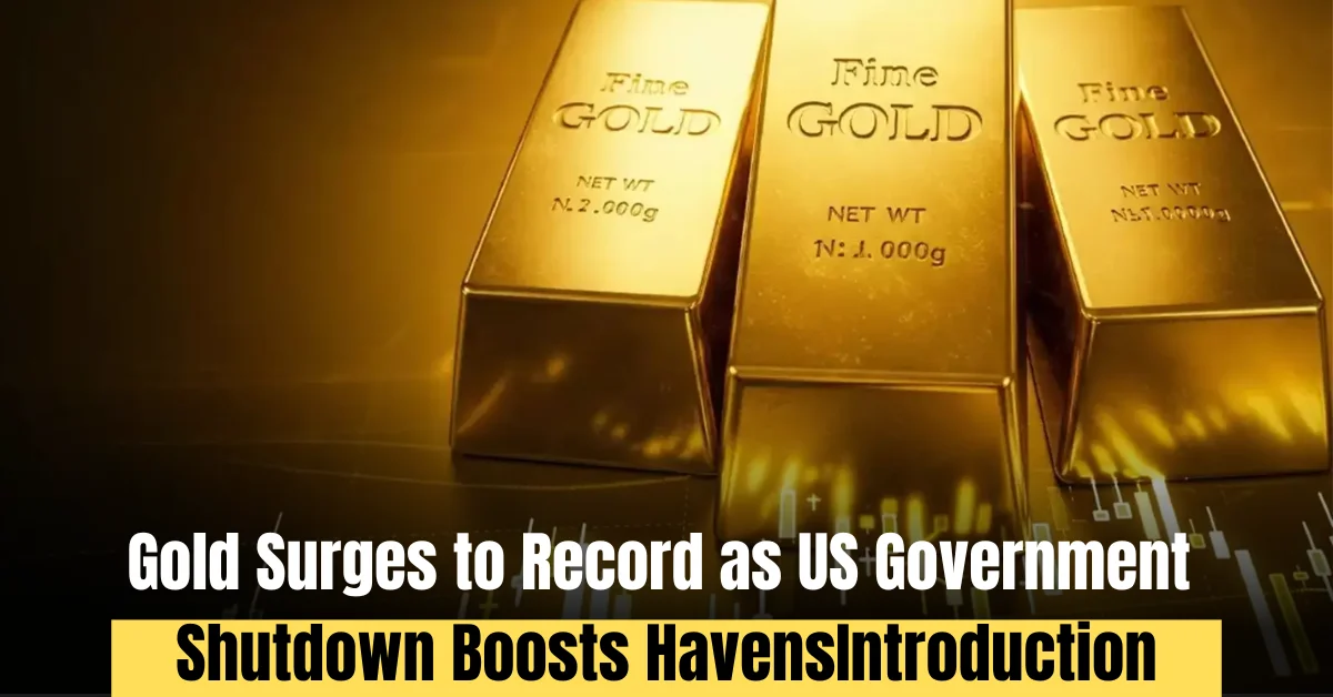 Gold Hits Record High as US Shutdown Fuels Haven Demand
