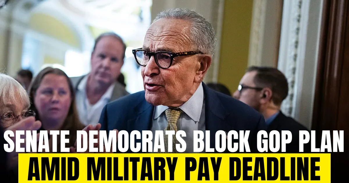 Senate Democrats Block GOP Plan Amid Military Pay Deadline