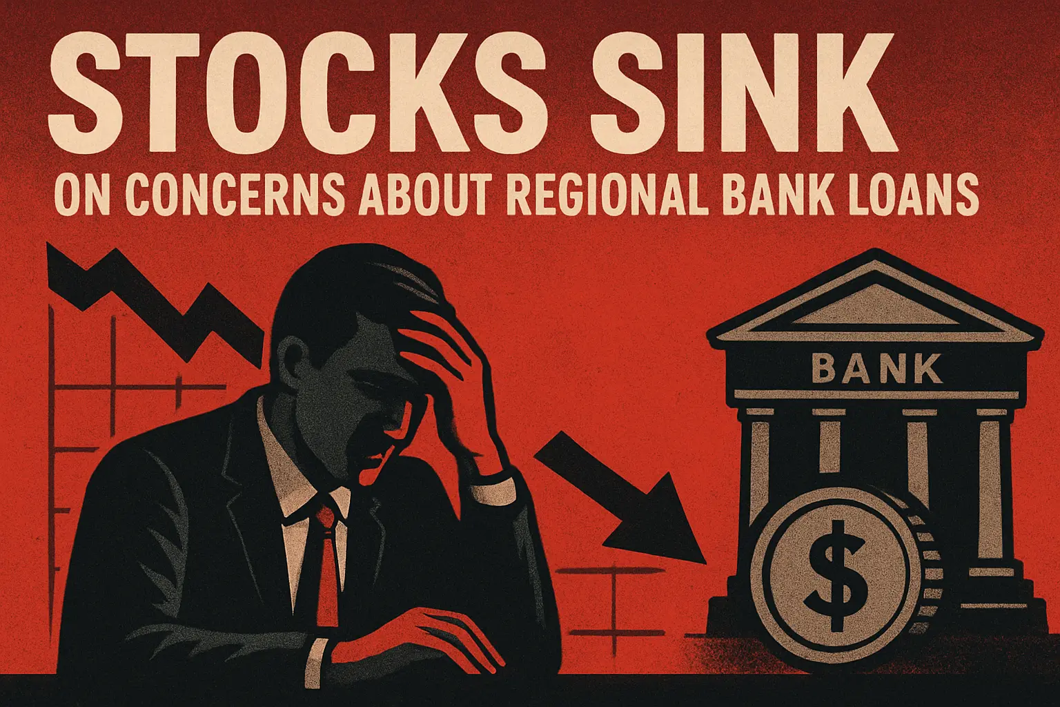 Stocks Sink on Concerns About Regional Bank Loans