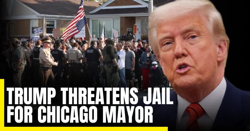 Trump threatens jail for Chicago mayor
