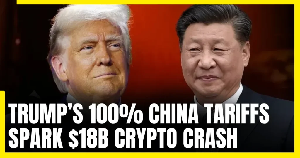 Trump’s 100% China Tariffs Spark $18B Crypto Crash
