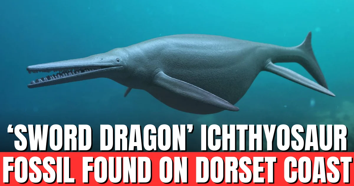 ‘Sword Dragon’ Ichthyosaur Fossil Found on Dorset Coast
