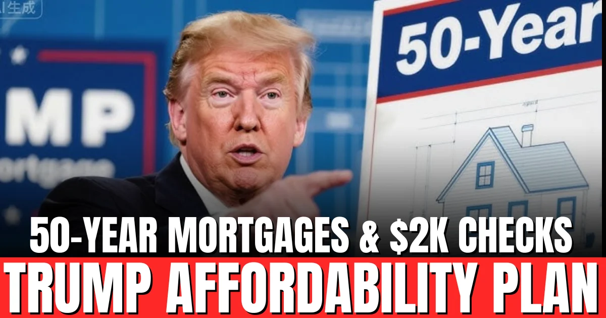 50-Year Mortgages & $2K Checks Trump Affordability Plan