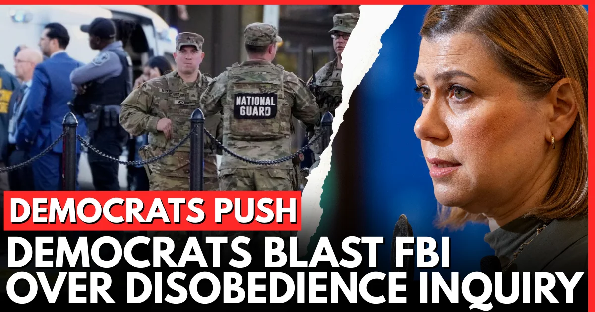 Democrats Push Back on FBI Probe Over Military Disobey Orders Comments