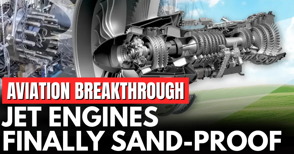 New Tech Prevents Sand Damage to Jet Engines Aviation Breakthrough