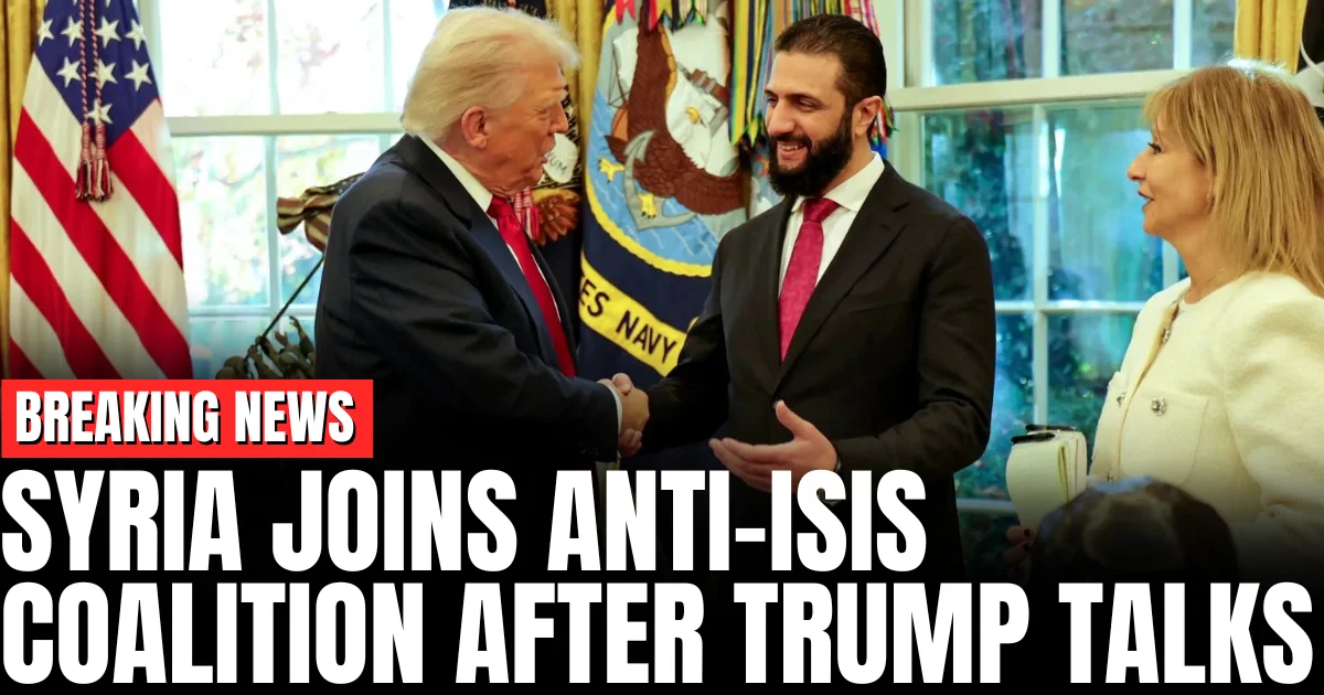 Syria Joins Anti-ISIS Coalition After Trump Talks