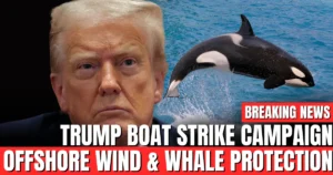 Trump Boat Strike Campaign Offshore Wind & Whale Protection