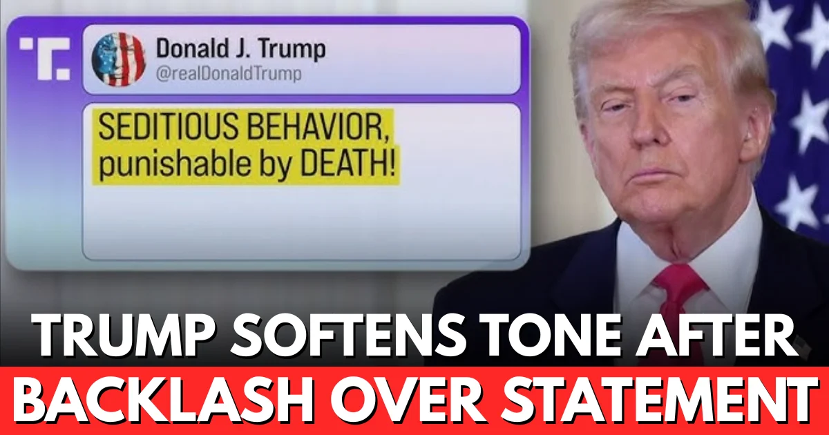 Trump Clarifies 'Not Threatening Death' to Democrats Statement 2025