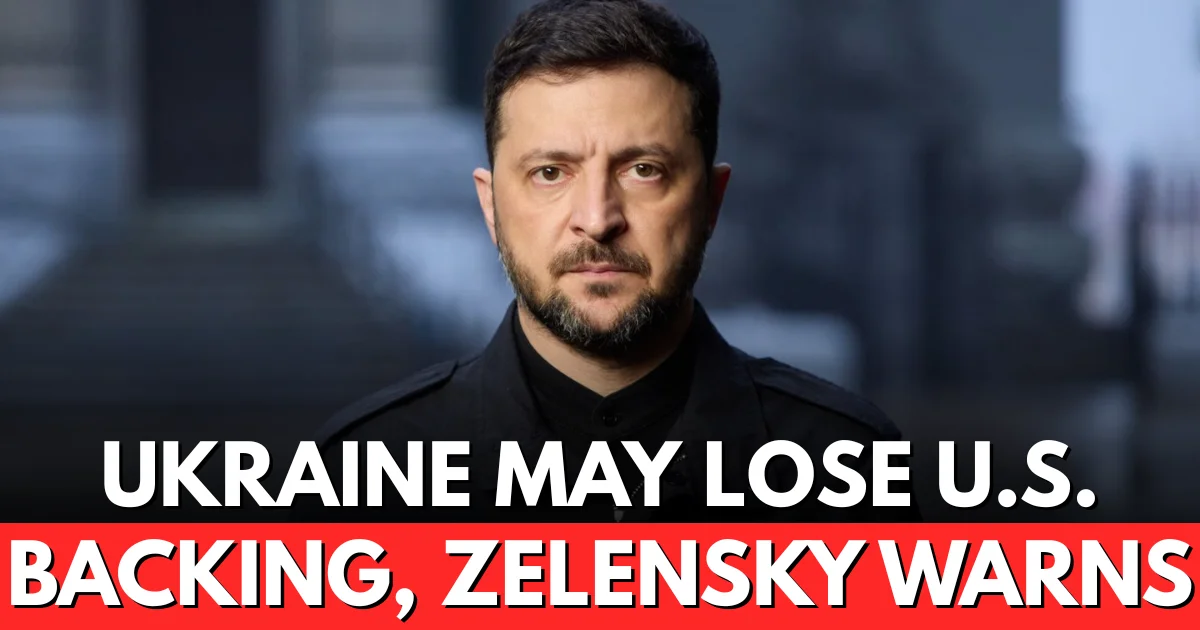 Zelensky Warns Ukraine Risks Losing US Support Over Peace Plan