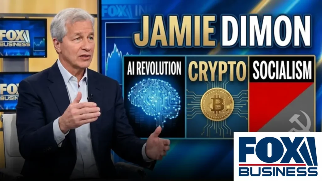 Jamie Dimon Talks AI Revolution, Crypto and Socialism on Fox Business