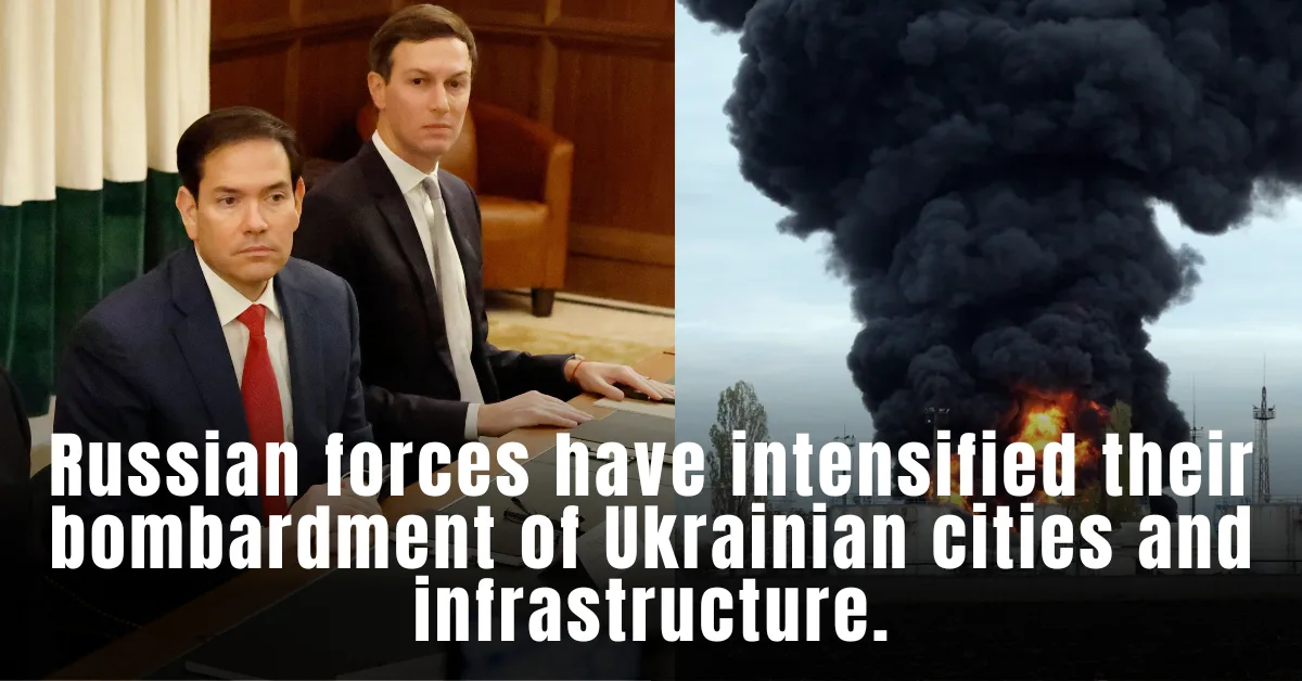 Russia Bombards Ukraine as US Reports Progress in Kyiv Talks